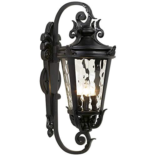 Casa Marseille 27 1/2" High Black Rustic Outdoor Wall Light Fixture