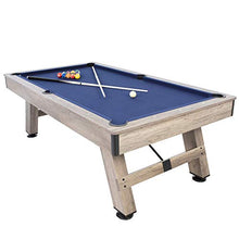American Legend Brookdale 90” Billiard Table with Rustic Wood Finish Blue