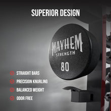Mayhem Strength Fixed Straight Weight Barbell Set - Strength Training Equipment