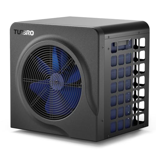 TURBRO Swimming Pool Heat Pump, Up to 6,100 Gallons, 18,000 BTU Pool Heater