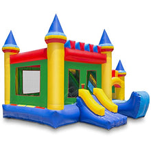 Cloud 9 Commercial Grade Castle Bounce House with Slide and Blower Multicolor