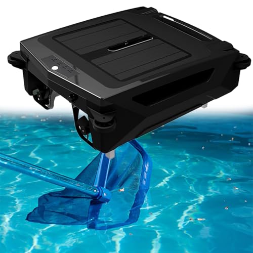 SDdPulse Solar Powered Automatic Robotic Pool Skimmer Cleaner,Solar Pool Cleaner Dual Mode ＆ Overnight Continuous Cleaning, for All Swimming Pool