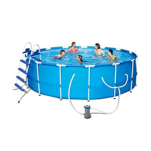 Large Family Adult Swimming Pool with PVC Frame and Mobility 457X122 Cm, Suitable for Any Age, UV and Frost Resistant, Environmentally Friendly PVC(Size:457x122 cm)