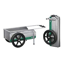 Tipke Manufacturing Company Foldit Do It All Aluminum Folding Cart, Green Stripe & 5800 Bicycle Hitch for Foldit Marine Utility Cart