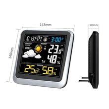 NSUQOA JSEIAJB Digital Alarm Clock Multifunctional Indoor and Outdoor Temperature Humidity Meter Weather