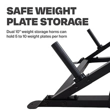 CENTR Half Rack - 7 Gauge Steel Squat Rack with J-Hooks, Pull Up Bar & Weight Storage - Matte Black