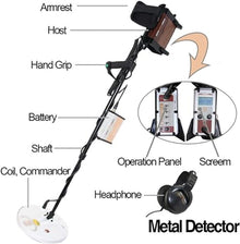 Professional Underground Metal Detector, High Sensitivity Gold Finder, Treasure Hunter Coil Long Range Deep Gold Detector, Fit for Kinds of Soil