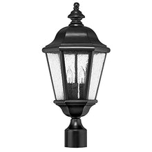Hinkley Edgewater Medium 3-Light Outdoor Post Lantern w/Lumiglo, Black