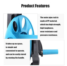 Etsuosy Garden Hose Reel Cart with Crank Handle, PVC Hose and Copper Sprinkler Head, Portable Storage Winding Reel for Outdoor Watering