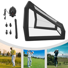 Eleeferri Golf Practice Swing Simulator Net Cage Inflatable Black