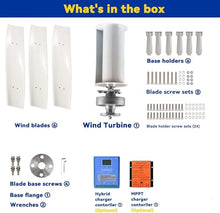 Wind Turbine Power Genertator Kit with Charge Controller 10000W 12V-220V Portable Solar Generator Low Noise Low Wind Start,12v