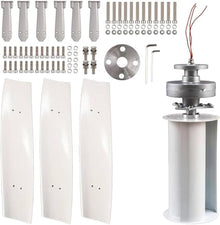 LZDOYY Wind Turbine Generator Kit, Portable Vertical Helix Wind Power Turbine Generator, 3 Blade Wind Generator Kit with Charge Controller for Marine RV Home Industrial Energy 5000W-48V