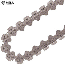 Mesa Diamond 10 in NYC PRO Concrete Diamond Chain - 3/8" F3 Pitch - Fits 680 Concrete Chainsaw - Diamond Chain for Concrete, Reinforced Concrete and Masonry