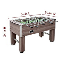 Hathaway Driftwood 56-in Premium Competition Foosball Table Driftwood/Green