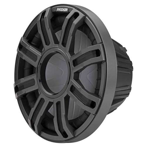 KICKER MWF 12-Inch Premium Marine Subwoofer & 48KMA6004 Marine Amp Bundle