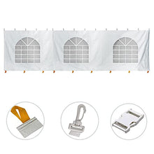 TentandTable 30' x 30' Premium Blockout Sidewall Kit for Canopy Tents White