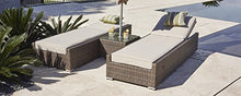 Direct Wicker 3 Pieces All-Weather Adjustable Outdoor Patio Wicker Chaise Lounge Chairs-Brown Wicker