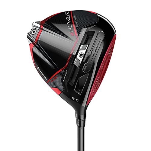 TaylorMade Golf Stealth2 Plus Driver Kaili Red 10.5/Left Hand Stiff Black
