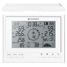 BRESSER ClimateScout Wireless Weather Station, 7-in-1 Air Center with Outdoor Sensor, White with Professional Outdoor Sensor