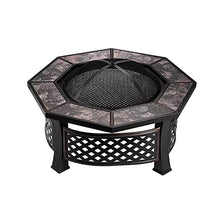 CAOJLjiaxiang-2012 Patio BBQ Table Outdoor Barbecue Table Charcoal Stove Family Villa Rack Indoor Fire Basin Camping Furniture