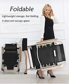 JIOLLGBBM Folding Portable Zero Gravity Patio Lounge Chair with Removable Cushion, Sun Lounger Relaxer Chair for Indoor and Outdoor Use, Supports 330 lbs