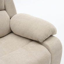 Trygoal Manual Single Lounge Recliner Chair with Adjustable Backrest, Beige