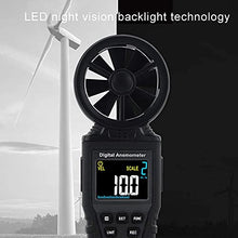 CARUTU Handheld Anemometer, high-Precision Thermal Anemometer, Wind Flow Tester, Wind Speed Measuring Instrument