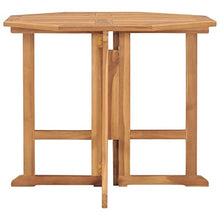 Foknhdi Folding Teak Dining Table 35.4 x 35.4 in, Compact Foldable Patio Table Solid Brown Square Small Outdoor Indoor Card Craft Camping Tables for Up to 4 People