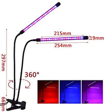 Led Grow Light Plant Grow Light Led Plant Light Growth Lamp USB Timing Remote Control Double Head Clip Plant Fill Light