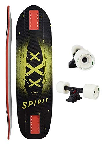 Moonshine Manufacturing Freestyle Cruiser Longboard Skateboard Spirit Carbon Complete