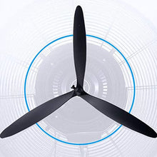 GAZOGJ Noiseless Industrial Misting Fan with Speed Controller Swing Fan Stand Fan with Dual Blade Indoor Outdoor with Wheels Black,Black,copper-710mm