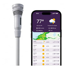 Rain Gauge, Weather Station with Wind Meter and Rain Gauge