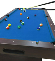 SIMBAUSA Billiard Pool Table 7 Feet Snooker Full Set Accessories Game mod. Blue SEA Blue