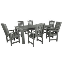 Highwood Lehigh 7pc Rectangular Dining Set 84" x 42" Coastal Teak