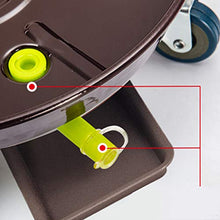 QUANGJN Plant Stand Planter Caddy Heavy Duty with Rubber Wheels,550Lb Capacity, Planter Caddies Round ?Large Flower Pot Mover Plant Dolly Holder Planter Trolley Ca,Brown-18inch