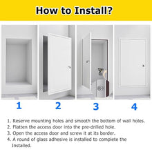 MZZKFC Metal Inspection Door Open 90°, Ceiling Trap Door with Lock & Key & Soundproofing Strip, Indoor/Outdoor Paintable Wall Hole Cover Plate Easy Install(26x32in(WxH))
