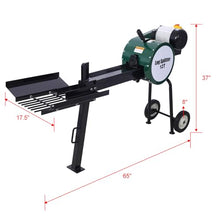 HMKJHL Double Flywheel Electric Log Splitter Log Splitter Electric Portable 12 Ton hotizontal 2HP 16A,Electric firewood Splitting Machine,Send Goods from Local Warehouse,Fast delivery