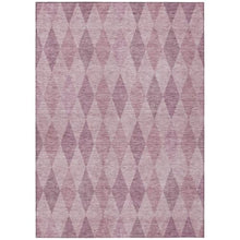 HomeRoots 9' x 12' Blush Geometric Washable Non-Skid Indoor Outdoor Area Rug Blush