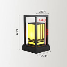 PAOOPA Pathway Light, Post Light Waterproof, Outdoor Lamp Post Lawn Light Floor Lamp, Outdoor Bollard Lighting for Lawn, Patio, Courtyard and Driveway Decoration,Black