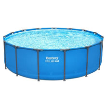 Bestway Steel Pro MAX 15’ x 48 Above Ground Swimming Pool, Pool Only, Blue