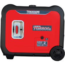 TOMAHAWK 5500 Watt Inverter Generator Super Quiet Portable Power For Residential Home Use 120V and USB Outlet Panel