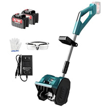 Foldable Snow Shovel, Retractable Snow Thrower with Battery and Charger, Efficient Snow Removal, Snow Blower for Driveway Winter Snow Removal(Two Batteries)