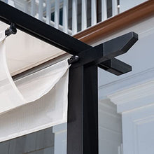 CAMBRIDGE Freestanding Pergola with Adjustable Sling Canopy White/Gray