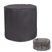89x39in, Round Patio Furniture Cover, Garden Table and Chair Covers, Durable Heavy Duty 420D Oxford Sectioal Sofa Set Cover, for Deck, Lawn and Backyard (A 150x35in)