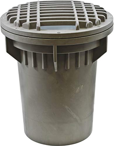 Dabmar Lighting Fiberglass In-Ground Well Light with Grill Bronze Finish 15