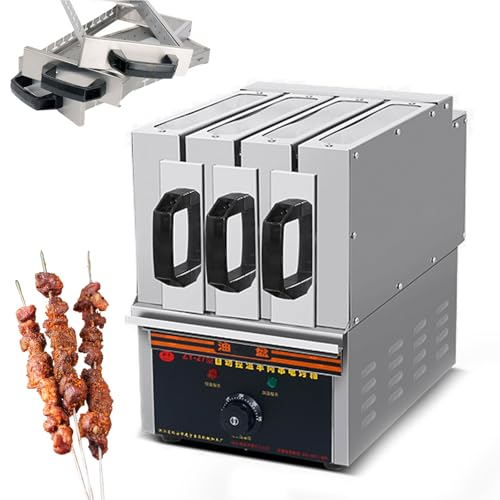 UWYTGF 3/5/7 Layer Drawer Barbecue Meat Machine,Electric Drawer Barbecue Grill with Top Viewing Window,Multifunctional Barbecue Meat Skewers Machine with Temperature Control,for BBQ,Outdoor 7,3 Layer