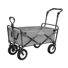 Laundry Trolley Handcart, Folding Garden Trolley Cart Heavy Duty Wagon Multi-Function Shopping Cart Load 80Kg