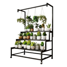 ZOCWJK Plant standModern Hanging Plant Shelves Plant Stand Flower Stand Large Capacity Flower Pot Organizer Window Storage Flower Stand Grow Herbs Greens Succulents What,