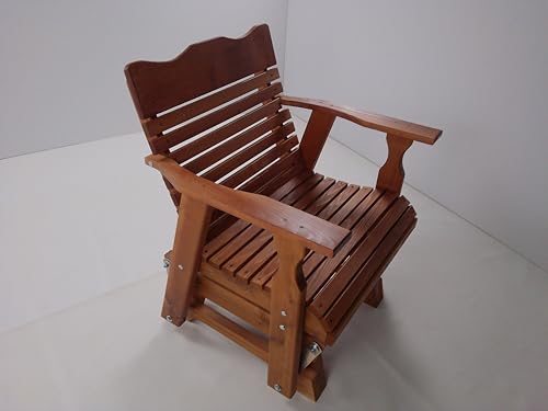 Kilmer Creek Rustic Finished 2' Cedar Outdoor Porch Glider, Amish Crafted