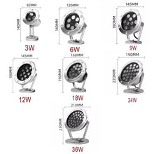 SDdPulse Submersible LED Fountain Light - Underwater Landscape Light, AC 24V Low Voltage Adjustable Angle Pond Light, IP68 Waterproof Pond Light, for Pool, Fountain, Pon,Cool White Light-36W